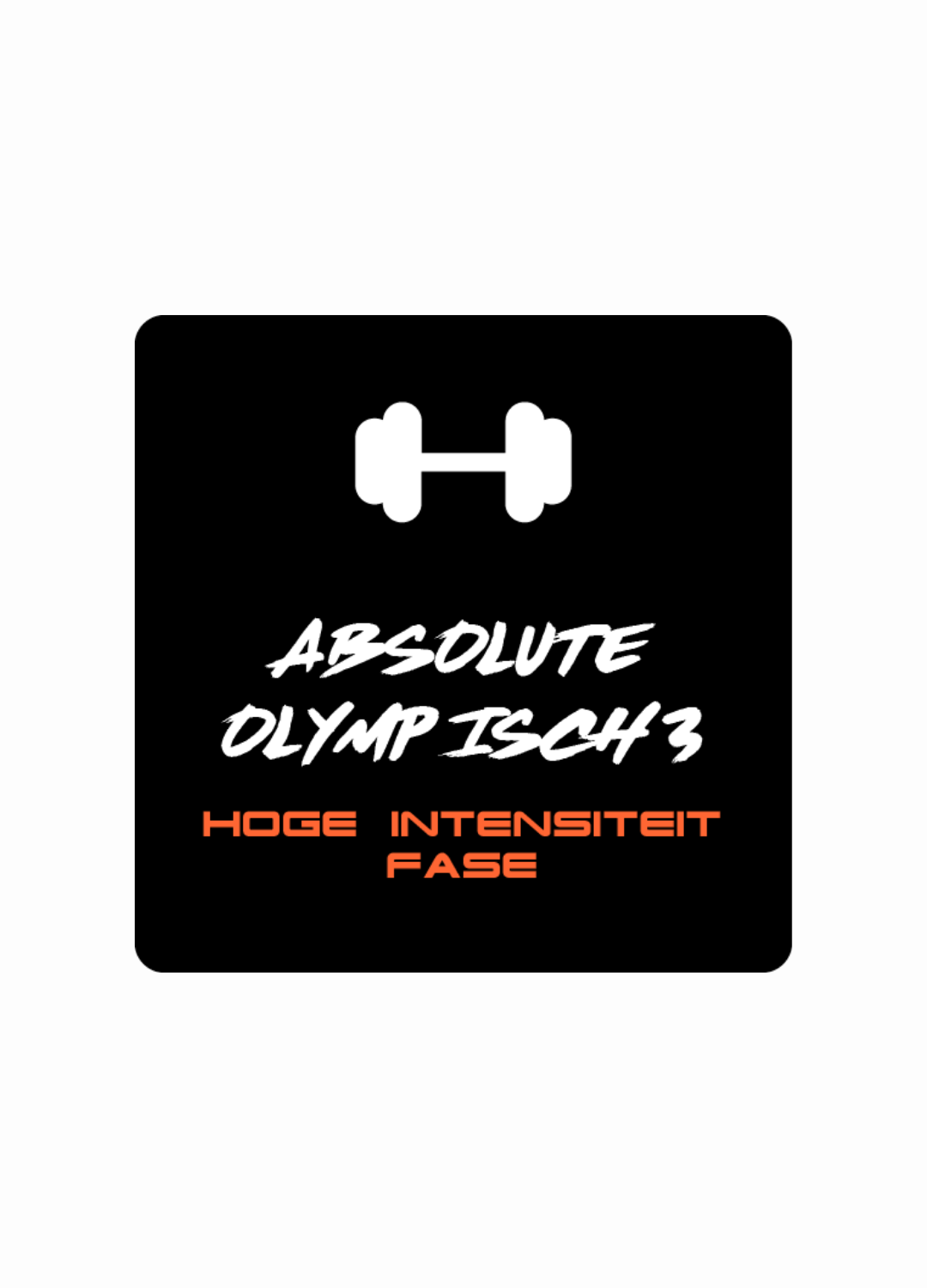 Olympisch 3 - hoge intensiteits fase (Training - Ebook)
